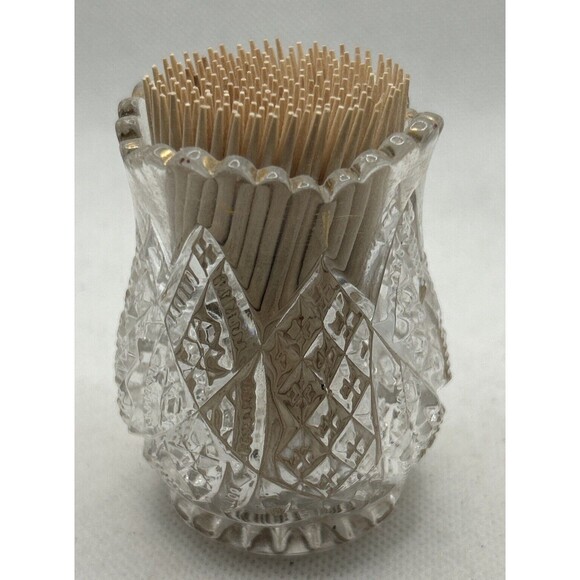 Unmarked Other - Glass mini flower bud vase 2.5” tall Toothpick Holder Luxury Shabby Chic Cottage